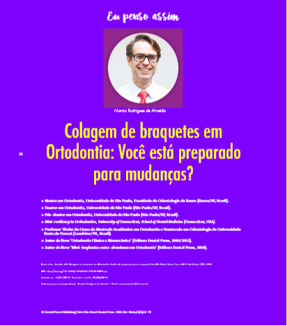 colagem de braquetes