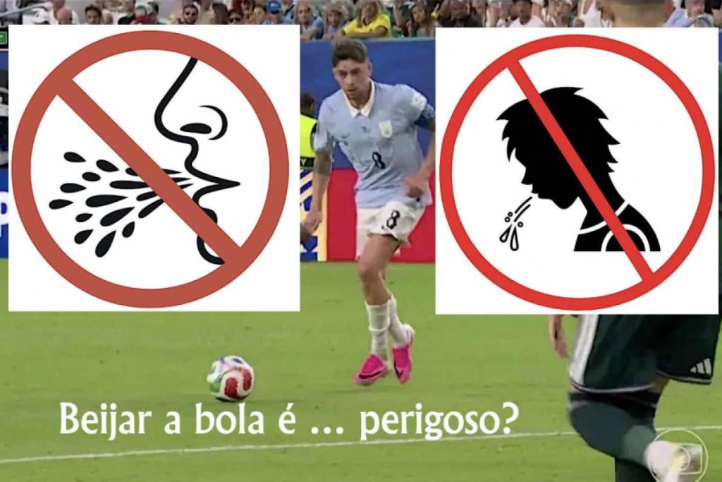 Beijar a bola é perigoso
