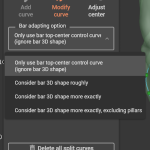 Fig. 4: Opções de adaptação de barra